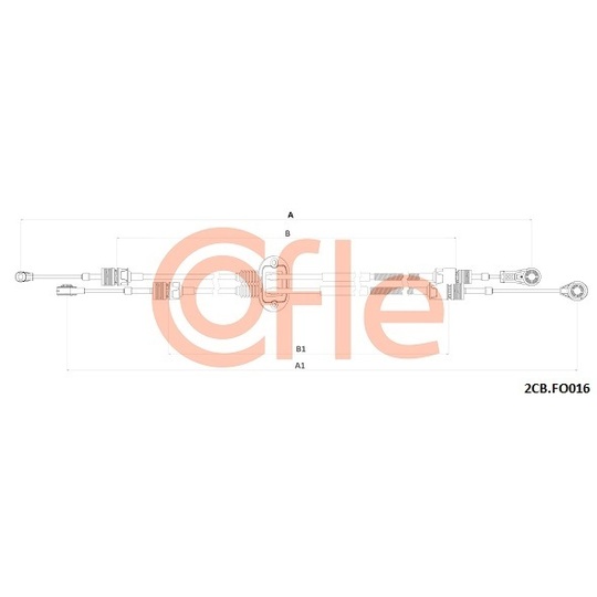 2CB.FO016 - Vajer, manuell transmission 