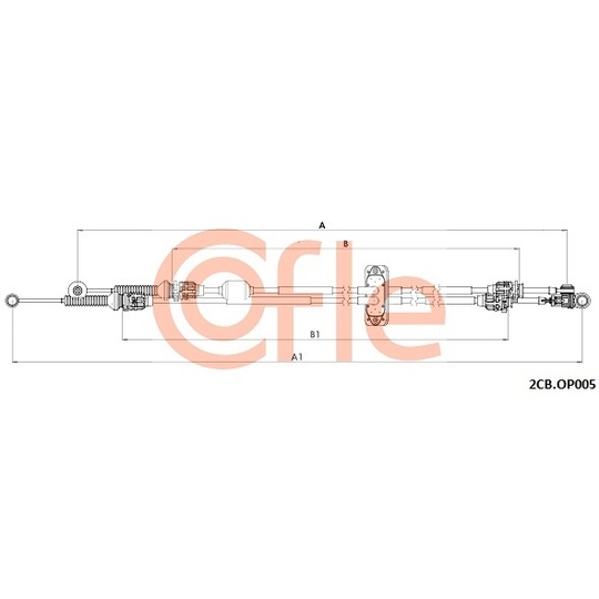 2CB.OP005 - Cable, manual transmission 