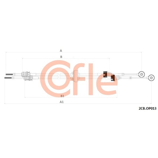 2CB.OP013 - Cable, manual transmission 