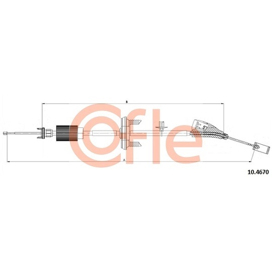 10.4670 - Cable, parking brake 