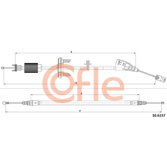 10.6237 - Cable, parking brake 