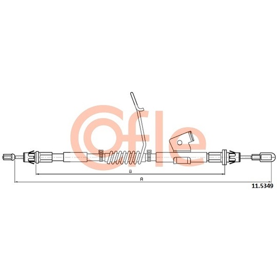 11.5349 - Cable, parking brake 