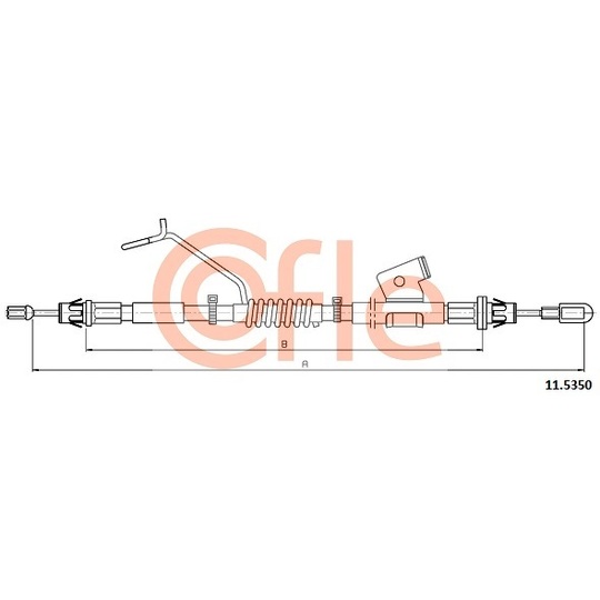 11.5350 - Cable, parking brake 