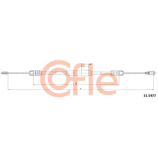 11.5477 - Cable, parking brake 