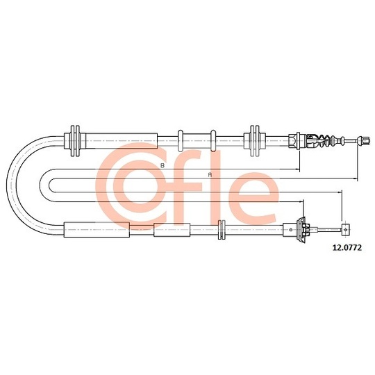 12.0772 - Cable, parking brake 