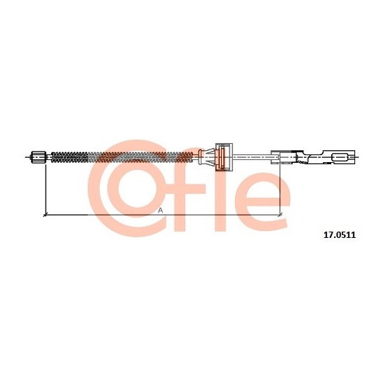 17.0511 - Cable, parking brake 