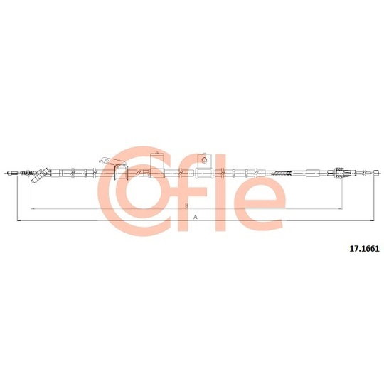 17.1661 - Cable, parking brake 