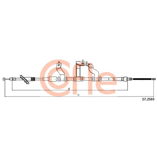 17.2593 - Cable, parking brake 