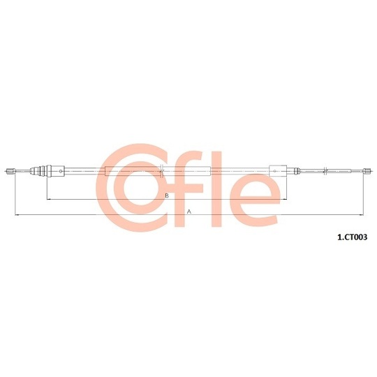 1.CT003 - Cable, parking brake 