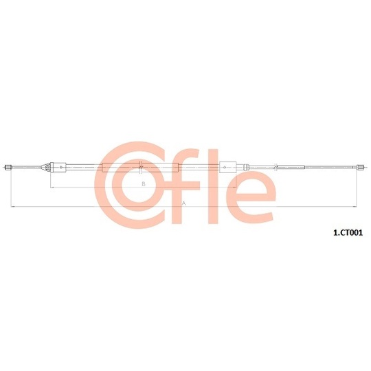 1.CT001 - Cable, parking brake 