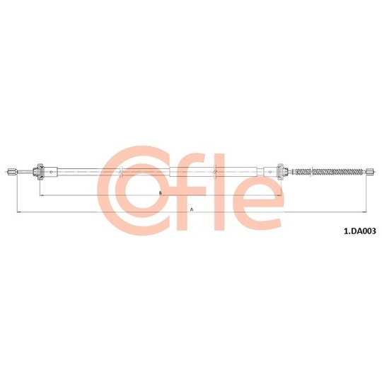 1.DA003 - Cable, parking brake 