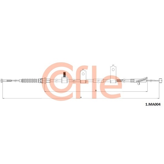 1.MA004 - Cable, parking brake 