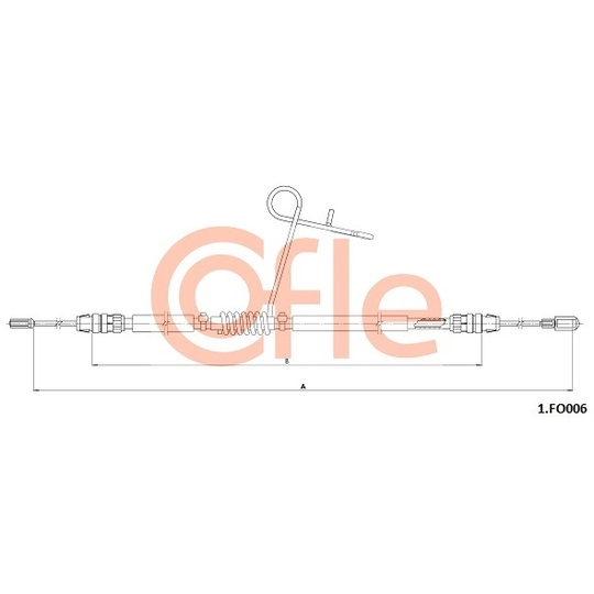 1.FO006 - Cable, parking brake 