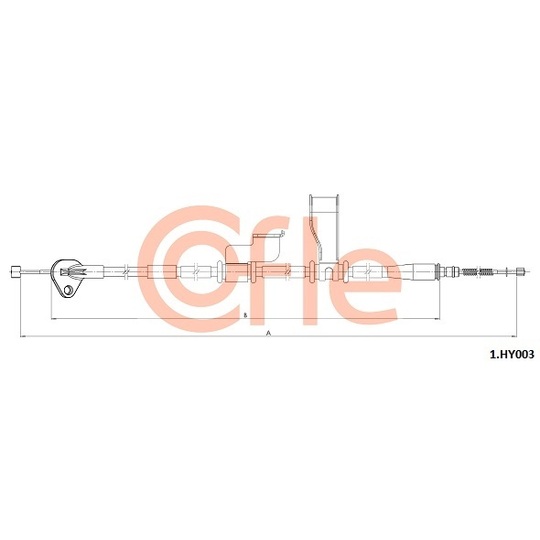 1.HY003 - Cable, parking brake 