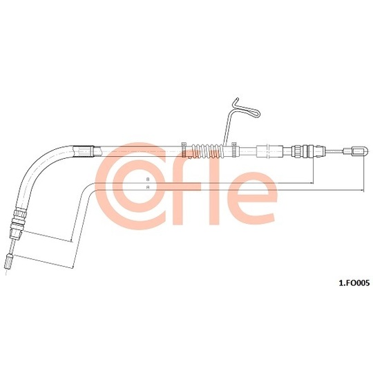 1.FO005 - Cable, parking brake 