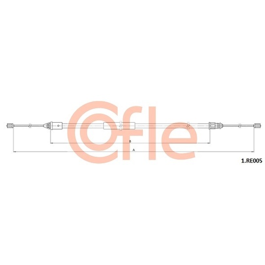 1.RE005 - Cable, parking brake 