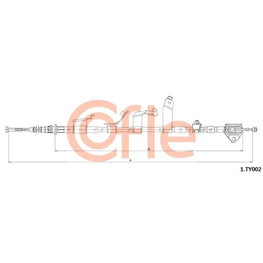 1.TY002 - Cable, parking brake 