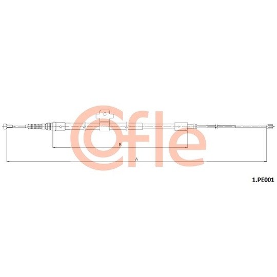 1.PE001 - Cable, parking brake 