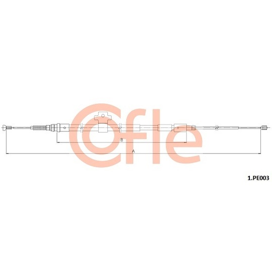 1.PE003 - Cable, parking brake 