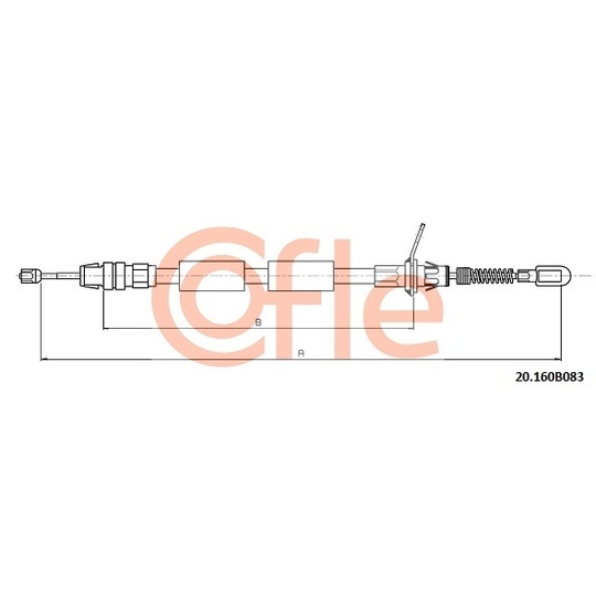 20.160B083 - Cable, parking brake 