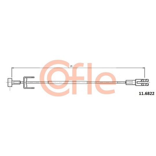 92.11.6822 - Cable, parking brake 