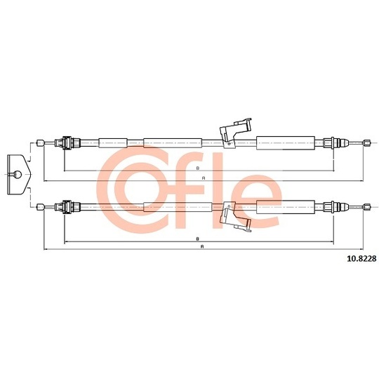 92.10.8228 - Cable, parking brake 