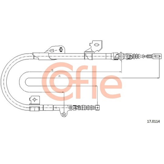 1701.14 - Cable, parking brake 