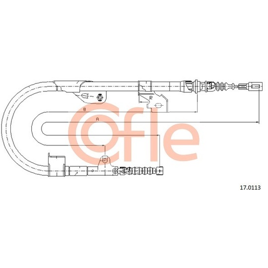 1701.13 - Cable, parking brake 