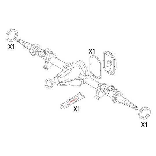 19536169 - Gasket Set, differential 