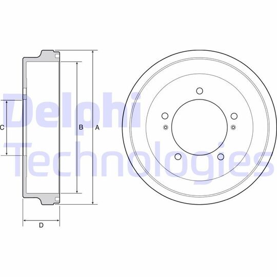 BF512 - Brake Drum 