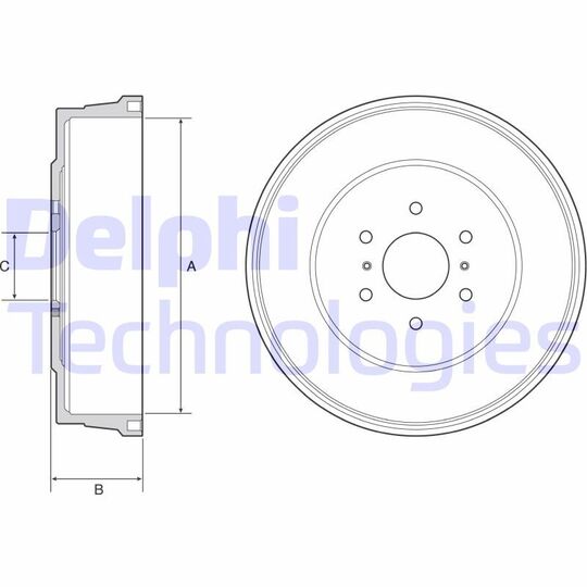 BF557 - Brake Drum 