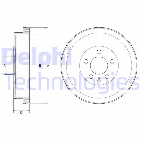 BF634 - Brake Drum 