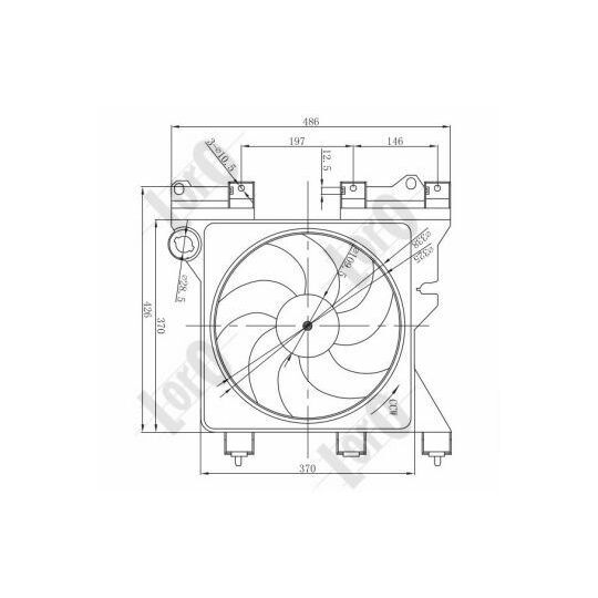 009-014-0010 - Fan, radiator 