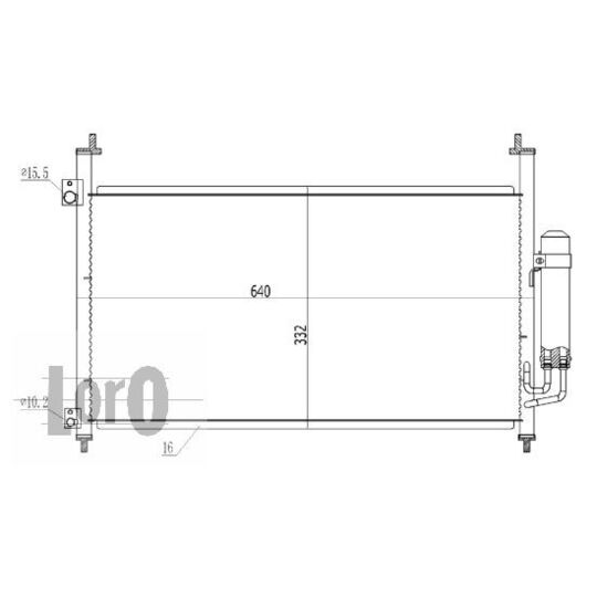 018-016-0009 - Condenser, air conditioning 