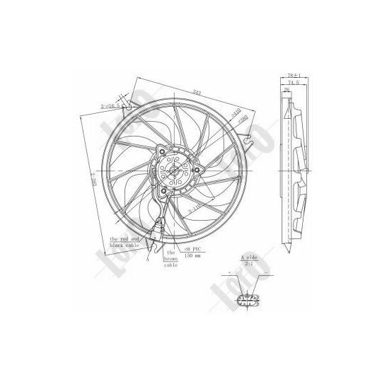 038-014-0005 - Fan, radiator 