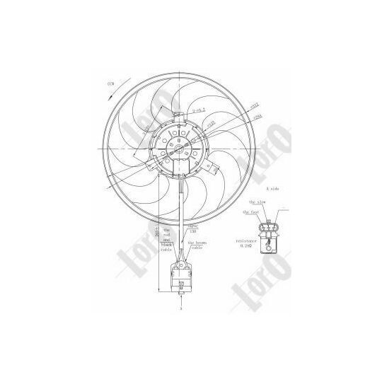 037-014-0017 - Fan, radiator 