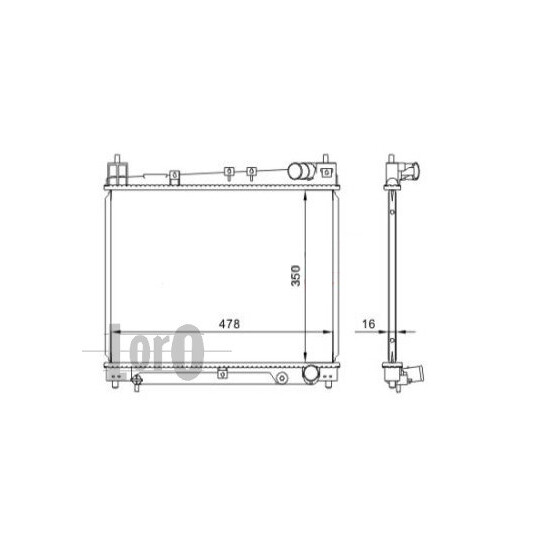 051-017-0002 - Radiator, engine cooling 