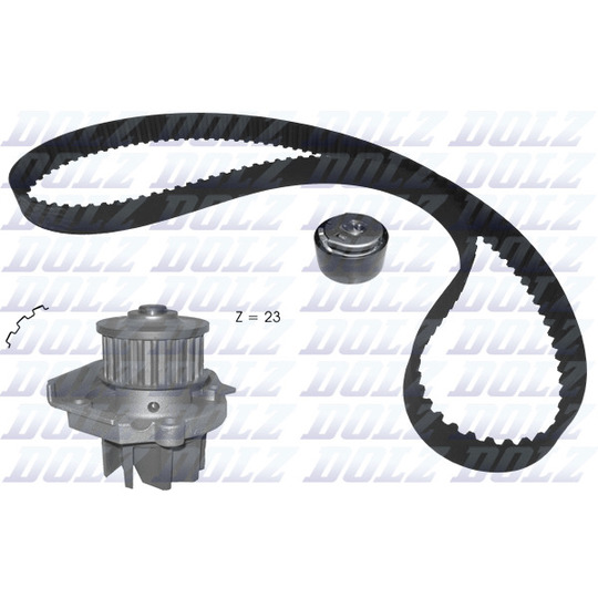 KD161 - Water Pump & Timing Belt Set 