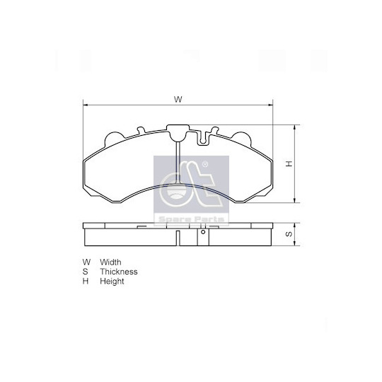 13.93101 - Brake Pad Set, disc brake 