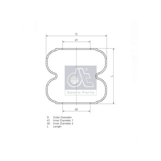 3.66427 - Boot, air suspension 