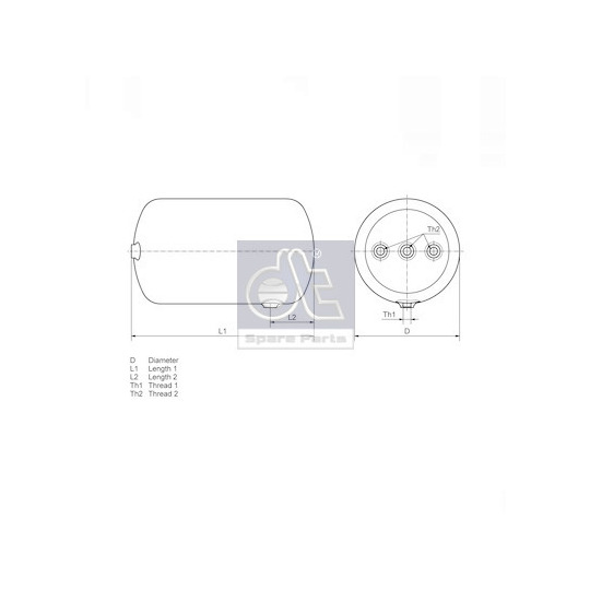 3.70123 - Air Tank, compressed-air system 