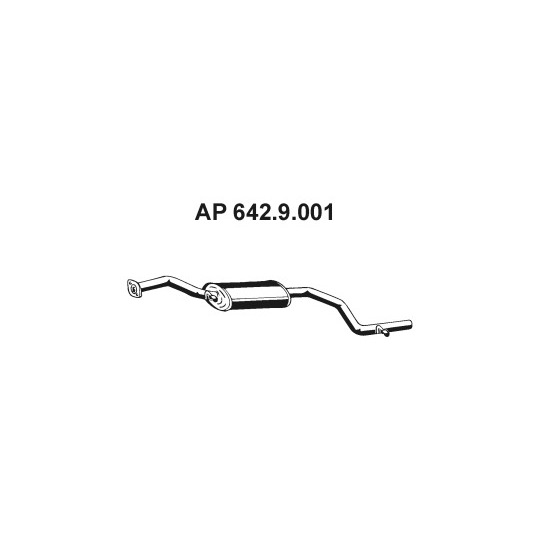 642.9.001 - Exhaust system front silencer 
