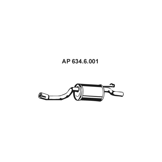 634.6.001 - Exhaust system rear silencer 