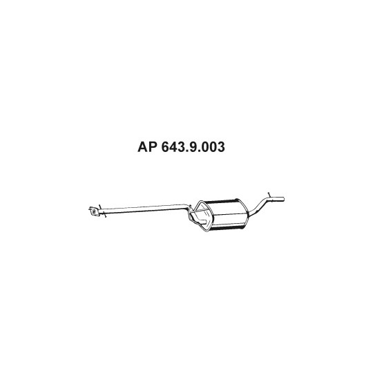 643.9.003 - Exhaust system middle silencer 