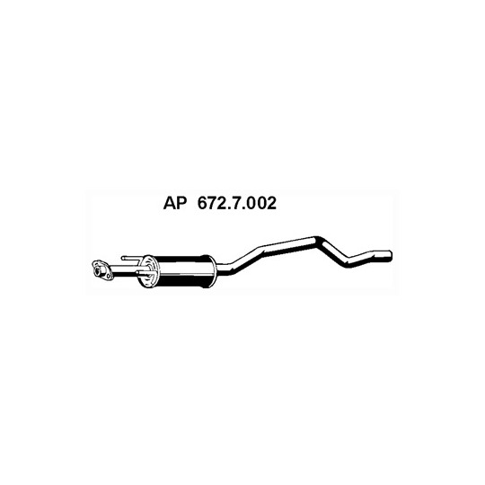 672.7.002 - Exhaust system middle silencer 