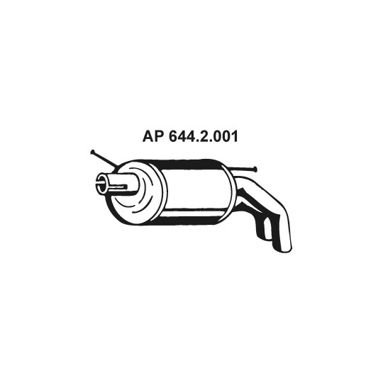 644.2.001 - Exhaust system silencer 