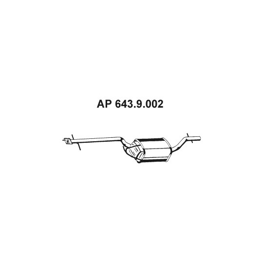 643.9.002 - Exhaust system middle silencer 