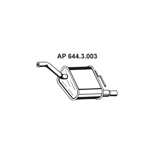 644.3.003 - Exhaust system rear silencer 