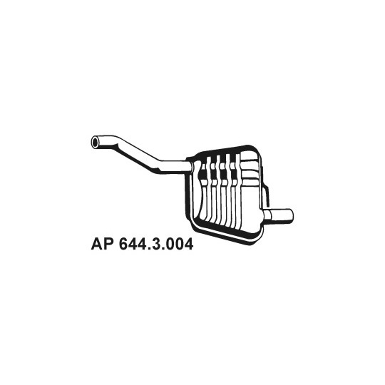 644.3.004 - Exhaust system rear silencer 