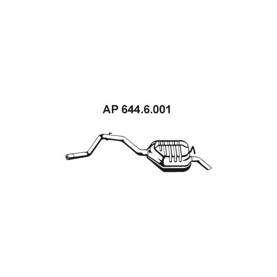 644.6.001 - Exhaust system rear silencer 